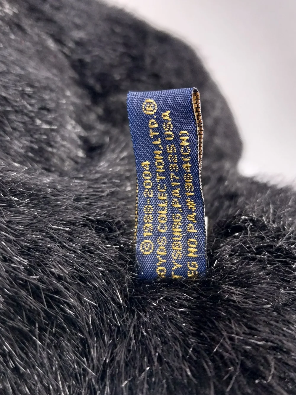 Vintage Boyds Bears Super Duper Black Plush 16